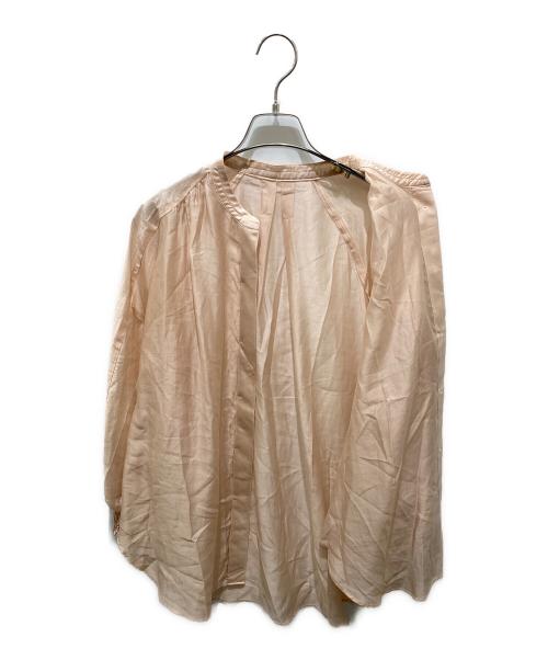 NOLLEY'S（ノーリーズ）NOLLEY'S (ノーリース) 袖口シャーリングブラウス ピンク サイズ:38の古着・服飾アイテム