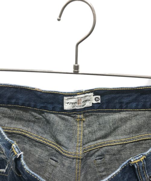 絡繰魂（カラクリタマシイ）絡繰魂 (カラクリダマシイ) 龍刺繍デニムパンツ　253616 インディゴ サイズ:32の古着・服飾アイテム