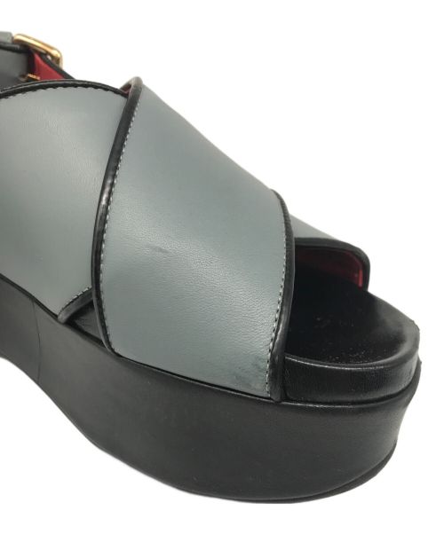 MARNI（マルニ）MARNI (マルニ) 厚底サンダル グリーン サイズ:36の古着・服飾アイテム