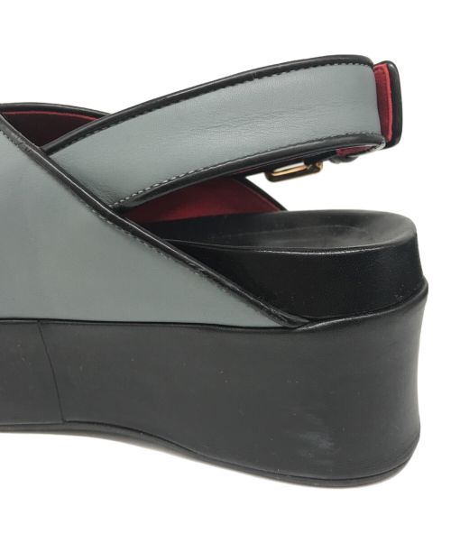 MARNI（マルニ）MARNI (マルニ) 厚底サンダル グリーン サイズ:36の古着・服飾アイテム