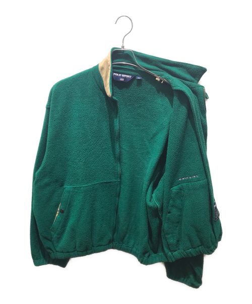 POLO SPORT（ポロスポーツ）POLO SPORT (ポロスポーツ) フリーススウィングトップ　 90s グリーン サイズ:XLの古着・服飾アイテム