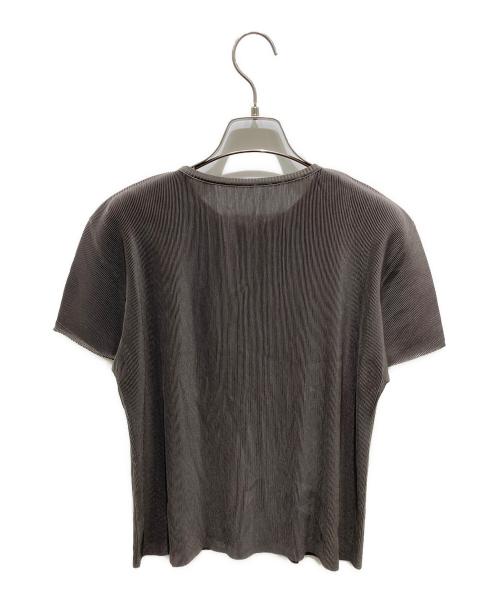 PLEATS PLEASE（プリーツプリーズ）PLEATS PLEASE (プリーツプリーズ) プリーツシャツ　PP31-FO411 ブラウン サイズ:3の古着・服飾アイテム