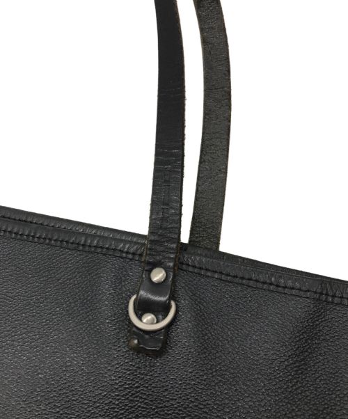 JAM HOME MADE（ジャムホームメイド）JAM HOME MADE (ジャムホームメイド) レザートートバッグ ブラックの古着・服飾アイテム