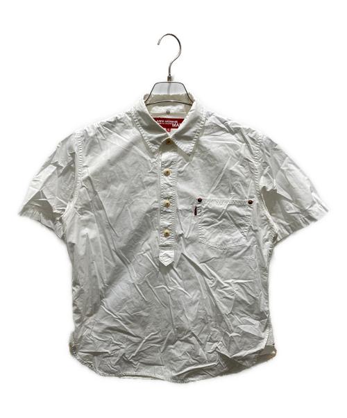 eYe COMME des GARCONS JUNYAWATANABE MAN（アイ コム デ ギャルソン ジュンヤ ワタナベ マン）eYe COMME des GARCONS JUNYAWATANABE MAN (アイ コム デ ギャルソン ジュンヤ ワタナベ マン) LEVI'S (リーバイス) 半袖シャツ　WC-B904 ホワイト サイズ:XSの古着・服飾アイテム