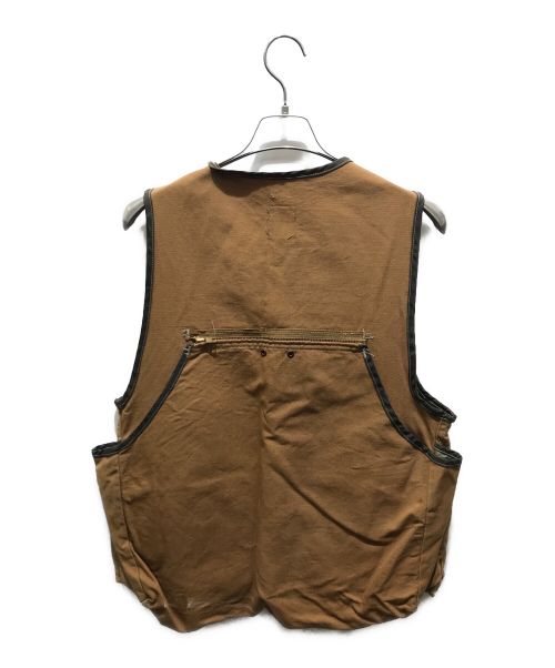 CarHartt（カーハート）CarHartt (カーハート) ダックハンティングベスト ブラウン サイズ:記載無しの為実寸参照の古着・服飾アイテム