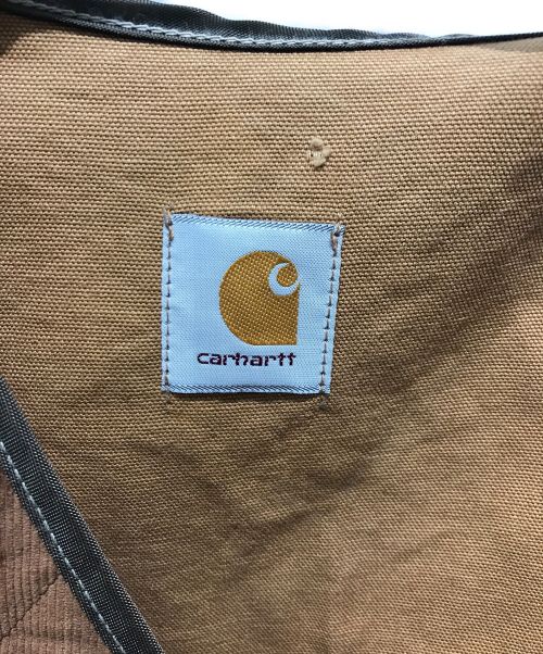 CarHartt（カーハート）CarHartt (カーハート) ダックハンティングベスト ブラウン サイズ:記載無しの為実寸参照の古着・服飾アイテム