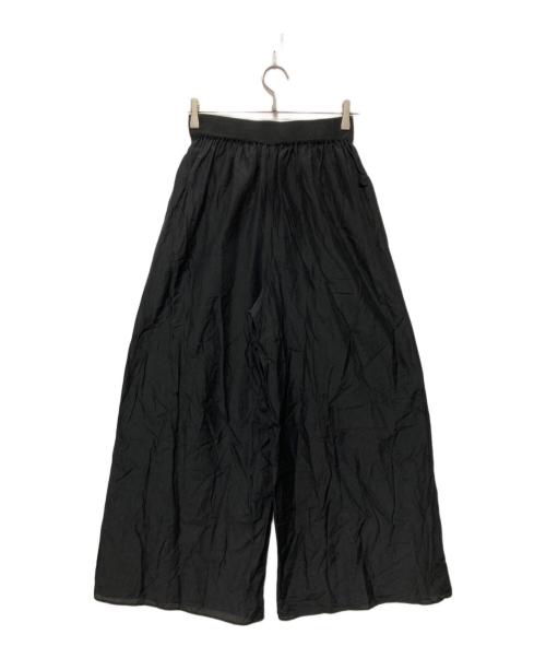 DES PRES（デ プレ）DES PRES (デ プレ) コットンシルクローン ギャザーワイドパンツ ブラック サイズ:Ｓの古着・服飾アイテム