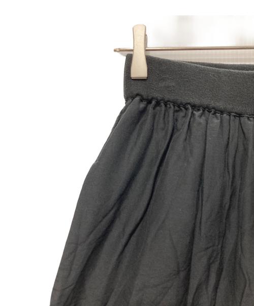 DES PRES（デ プレ）DES PRES (デ プレ) コットンシルクローン ギャザーワイドパンツ ブラック サイズ:Ｓの古着・服飾アイテム