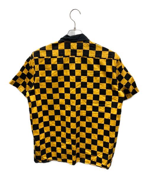 SAMURAI JEANS（サムライジーンズ）SAMURAI JEANS (サムライジーンズ) ブロックチェックシャツ ブラック×イエロー サイズ:Lの古着・服飾アイテム