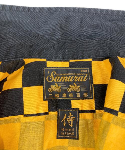 SAMURAI JEANS（サムライジーンズ）SAMURAI JEANS (サムライジーンズ) ブロックチェックシャツ ブラック×イエロー サイズ:Lの古着・服飾アイテム