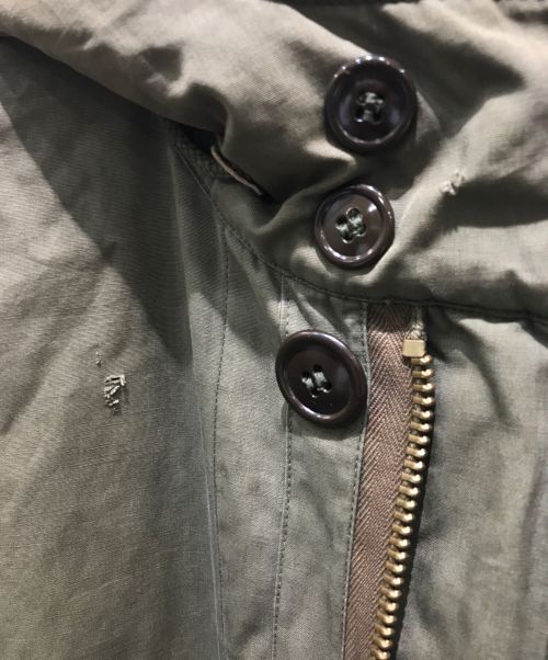 -（-）- (-) M-47ミリタリーコート　 ミルスペック欠損 TALONジップ オリーブ サイズ:記載無しの為実寸参照の古着・服飾アイテム