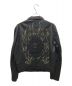 Ed Hardy (エド ハーディー) スタッズレザーライダースジャケット ブラック サイズ:2XL：16000円