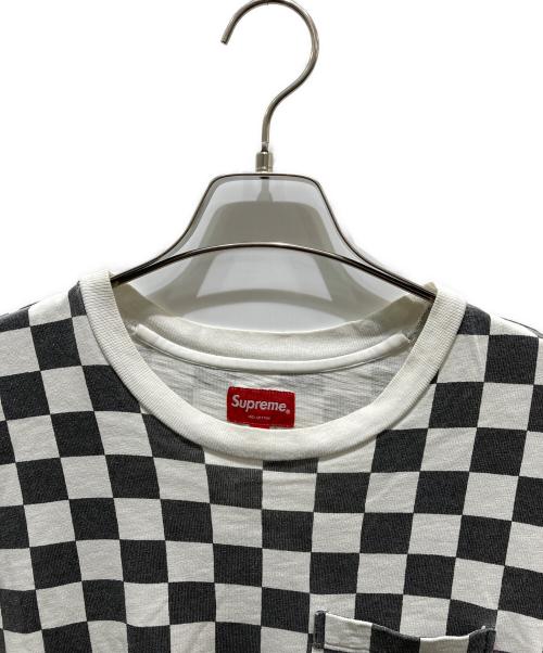 SUPREME（シュプリーム）SUPREME (シュプリーム) S/S Pocket Tee ホワイト×ブラック サイズ:Sの古着・服飾アイテム