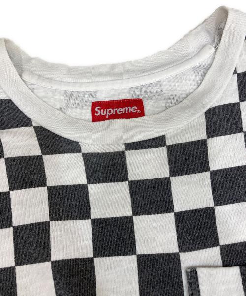 SUPREME（シュプリーム）SUPREME (シュプリーム) S/S Pocket Tee ホワイト×ブラック サイズ:Sの古着・服飾アイテム