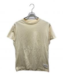 JIL SANDER+（ジルサンダープラス）の古着「裾ロゴパッチTシャツ　JPYR706590mr24880802」｜アイボリー