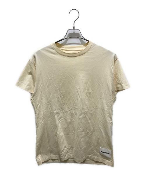 JIL SANDER+（ジルサンダープラス）JIL SANDER+ (ジルサンダープラス) 裾ロゴパッチTシャツ　JPYR706590mr24880802 アイボリー サイズ:Mの古着・服飾アイテム