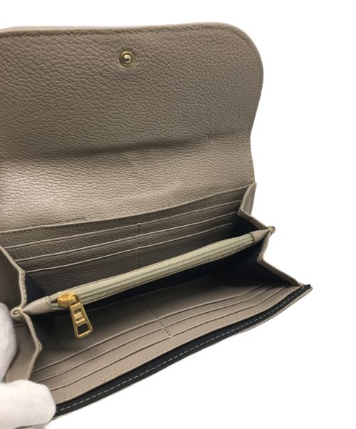 SEE BY CHLOE（シーバイクロエ）SEE BY CHLOE (シーバイクロエ) 長財布　HANA　01-21-52-65　D0SC1Y ベージュの古着・服飾アイテム