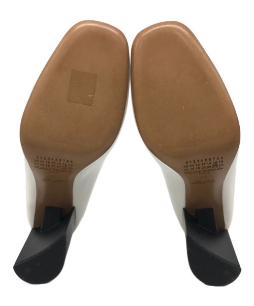 Maison Margiela（メゾンマルジェラ）Maison Margiela (メゾンマルジェラ) Leather Mules　58WP0092 ホワイト サイズ:38の古着・服飾アイテム