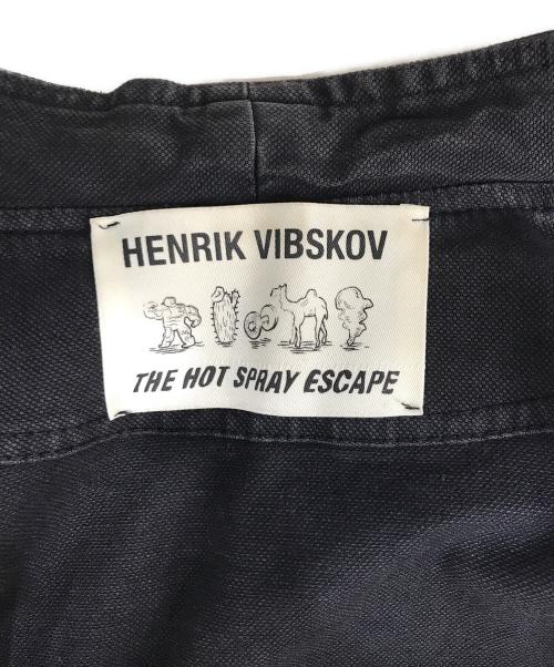 Henrik Vibskov（ヘンリック ヴィブスコフ）Henrik Vibskov (ヘンリック ヴィブスコフ) ノーカラーコート ブラック サイズ:XSの古着・服飾アイテム