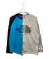 THE NORTHFACE PURPLELABEL（ザ・ノースフェイス パープルレーベル）の古着「ハイバルキージャージーロングスリーブロゴT」｜ブルー×ベージュ