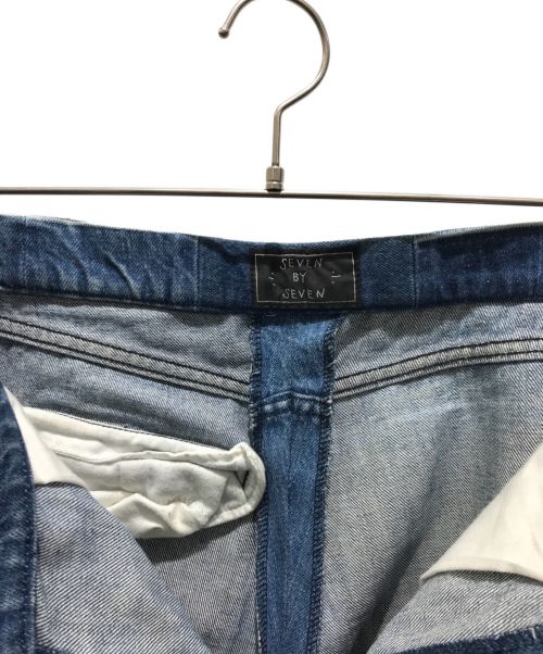 seven by seven（セブンバイセブン）seven by seven (セブンバイセブン) Rework Denim Trousers　FW2015-7X7RDTR インディゴ サイズ:Sの古着・服飾アイテム