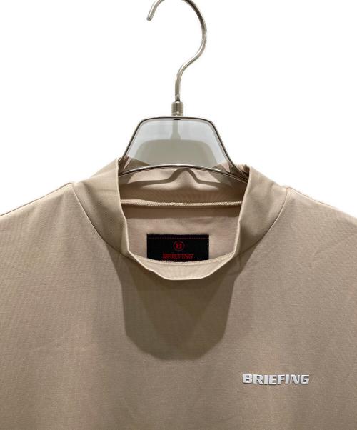 BRIEFING（ブリーフィング）BRIEFING (ブリーフィング) SIDE LOGO LINE HIGH NECK　BRG231M06 ベージュ サイズ:Mの古着・服飾アイテム