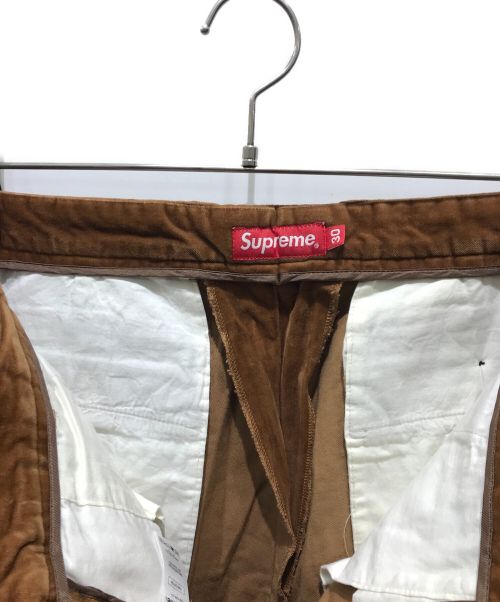 SUPREME（シュプリーム）SUPREME (シュプリーム) Velvet Trousers ブラウン サイズ:30の古着・服飾アイテム