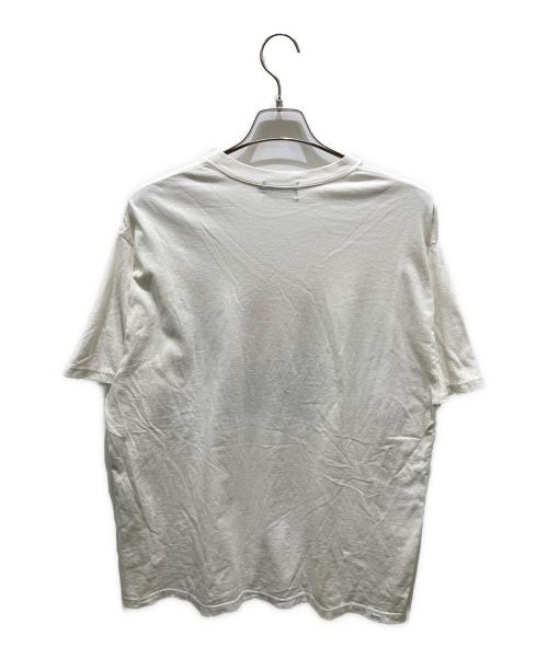 Hysteric Glamour（ヒステリックグラマー）Hysteric Glamour (ヒステリックグラマー) MAKE ME SMILE刺繍 Tシャツ　02231CT02 ホワイト サイズ:XLの古着・服飾アイテム