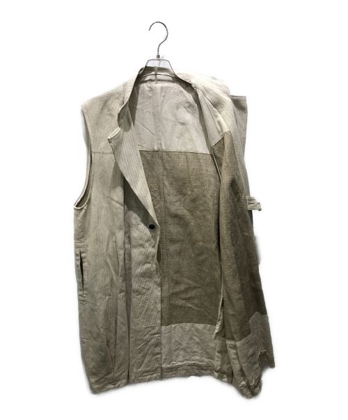 SUS-SOUS（シュス）SUS-SOUS (シュス) ノースリーブジレコート ベージュ サイズ:XLの古着・服飾アイテム