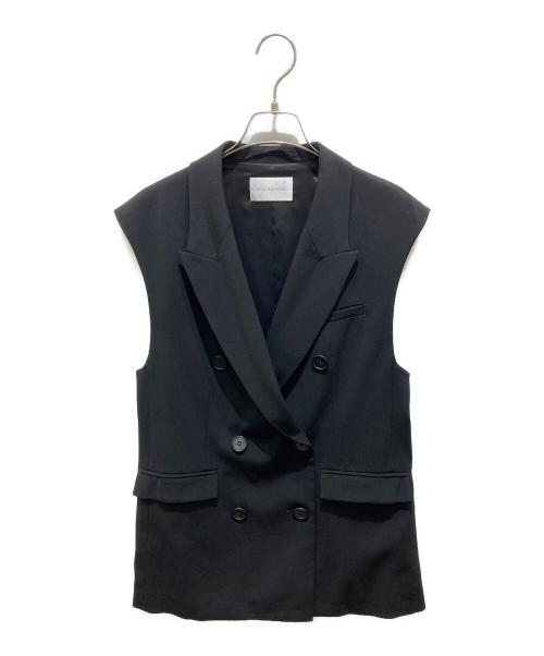 Pinky & Dianne（ピンキーアンドダイアン）Pinky & Dianne (ピンキーアンドダイアン) テーラードジレ ブラック サイズ:38の古着・服飾アイテム