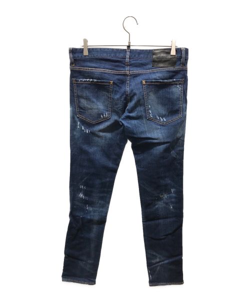 DSQUARED2（ディースクエアード）DSQUARED2 (ディースクエアード) SLIM JEAN　S71LB0192 S30342 インディゴ サイズ:48の古着・服飾アイテム