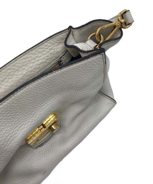 PRADA（プラダ）PRADA (プラダ) ペオニア ハンド 2wayショルダーバッグ　BT0962 ホワイトの古着・服飾アイテム