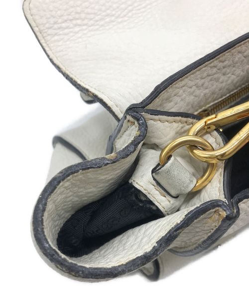 PRADA（プラダ）PRADA (プラダ) ペオニア ハンド 2wayショルダーバッグ　BT0962 ホワイトの古着・服飾アイテム