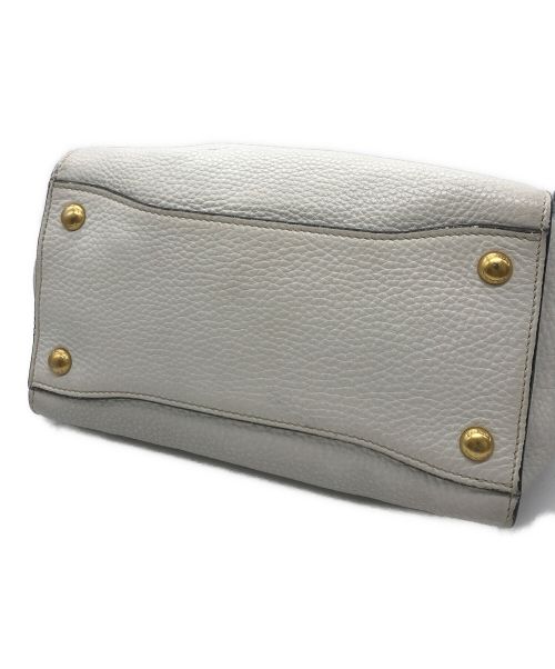 PRADA（プラダ）PRADA (プラダ) ペオニア ハンド 2wayショルダーバッグ　BT0962 ホワイトの古着・服飾アイテム