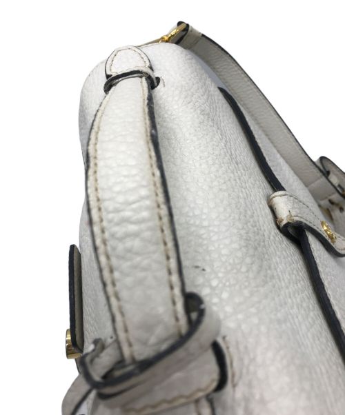 PRADA（プラダ）PRADA (プラダ) ペオニア ハンド 2wayショルダーバッグ　BT0962 ホワイトの古着・服飾アイテム