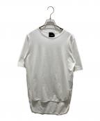 ATONエイトン）の古着「ラウンドヘムTシャツ」｜ホワイト