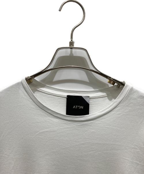 ATON（エイトン）ATON (エイトン) ラウンドヘムTシャツ ホワイト サイズ:2の古着・服飾アイテム