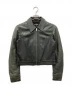 POLO JEANS CO.ポロジーンズカンパニー）の古着「レザージャケット」｜グリーン