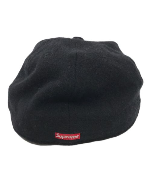 SUPREME（シュプリーム）SUPREME (シュプリーム) EBBETS FIELD FLANNELS (エベッツフィールドフランネルズ) WOOL S Logo 6Panel Cap ブラックの古着・服飾アイテム