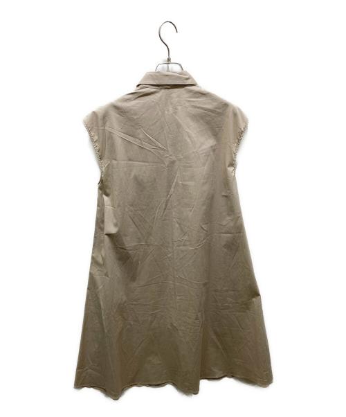 JIL SANDER NAVY（ジルサンダー ネイビー）JIL SANDER NAVY (ジルサンダー ネイビー) シャツワンピース　JDC458A ベージュ サイズ:38の古着・服飾アイテム