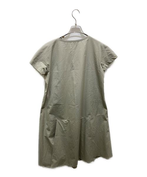JIL SANDER NAVY（ジルサンダー ネイビー）JIL SANDER NAVY (ジルサンダー ネイビー) カットソーワンピース グレー サイズ:36の古着・服飾アイテム