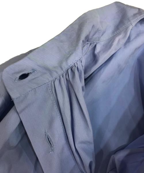 JIL SANDER（ジルサンダー）JIL SANDER (ジルサンダー) ノースリーブギャザーワンピース ブルー サイズ:38の古着・服飾アイテム