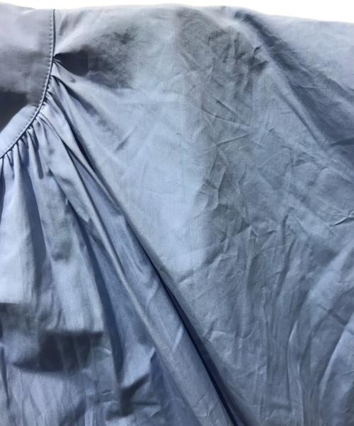 JIL SANDER（ジルサンダー）JIL SANDER (ジルサンダー) ノースリーブギャザーワンピース ブルー サイズ:38の古着・服飾アイテム