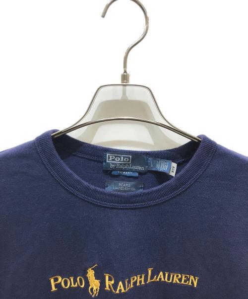 POLO RALPH LAUREN（ポロ・ラルフローレン）POLO RALPH LAUREN (ポロ・ラルフローレン) BEAMS (ビームス) Gold Logo Tシャツ ネイビー サイズ:Lの古着・服飾アイテム