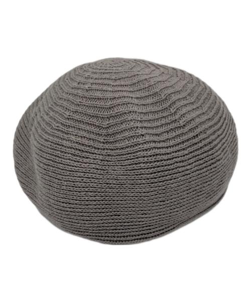 h.w.dog（ザエイチダブリュドックアンドコー）h.w.dog (ザエイチダブリュドックアンドコー) ニットベレー帽 グレー サイズ:ONEの古着・服飾アイテム