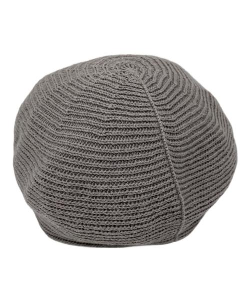 h.w.dog（ザエイチダブリュドックアンドコー）h.w.dog (ザエイチダブリュドックアンドコー) ニットベレー帽 グレー サイズ:ONEの古着・服飾アイテム