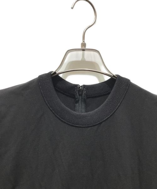 UN3D.（アンスリード）UN3D. (アンスリード) ドッキング ハーフスリーブ ワンピース　522250301001-01 ブラック サイズ:38の古着・服飾アイテム