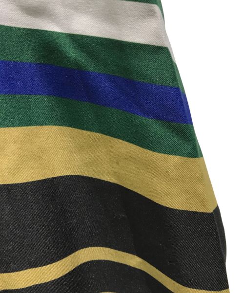 UN3D.（アンスリード）UN3D. (アンスリード) ボーダーワンピース　522220300401-01 グリーン サイズ:38の古着・服飾アイテム