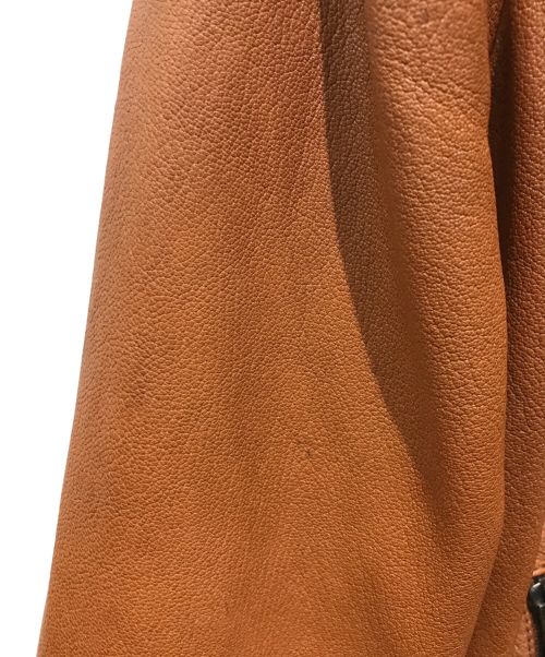 DSQUARED2（ディースクエアード）DSQUARED2 (ディースクエアード) レザージャケット　ここのえタグ ブラウン サイズ:42の古着・服飾アイテム