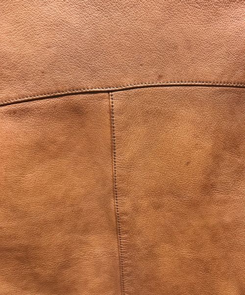 DSQUARED2（ディースクエアード）DSQUARED2 (ディースクエアード) レザージャケット　ここのえタグ ブラウン サイズ:42の古着・服飾アイテム